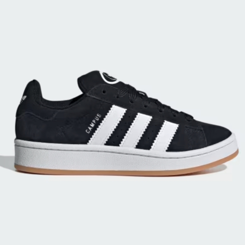 NWT Adidas Campus 00s Core Black Cloud White Gum Sole Sneakers, 5